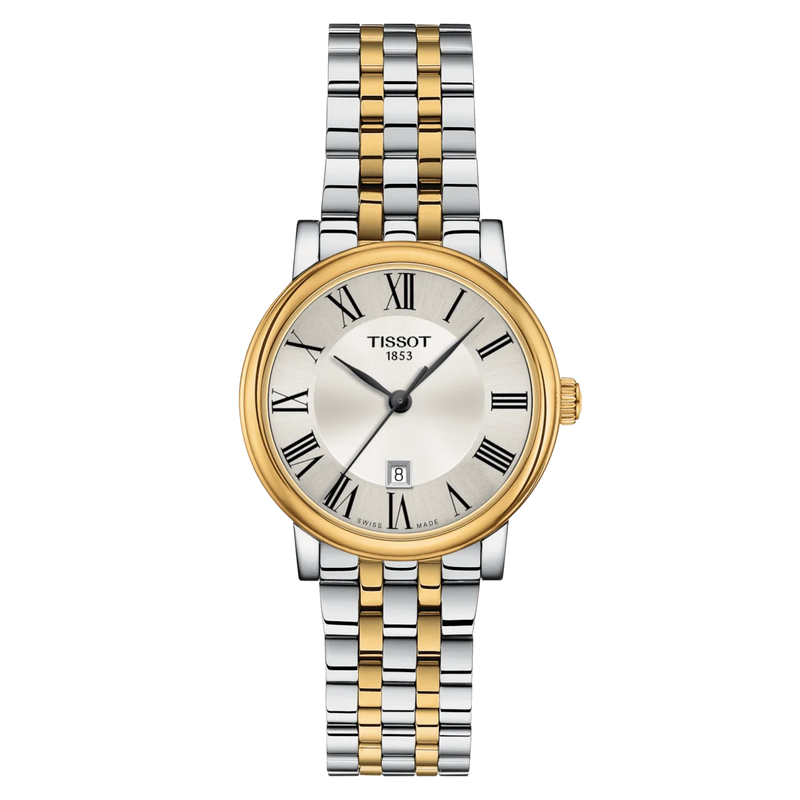 Tissot Carson Quartz Premium Lady Bi-Metal Silver Dial Watch