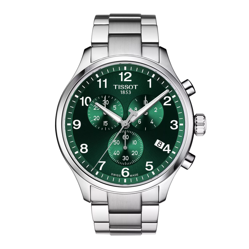Tissot Chrono XL Classic Quartz Green Dial Watch