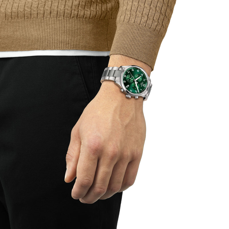 Tissot Chrono XL Classic Quartz Green Dial Watch
