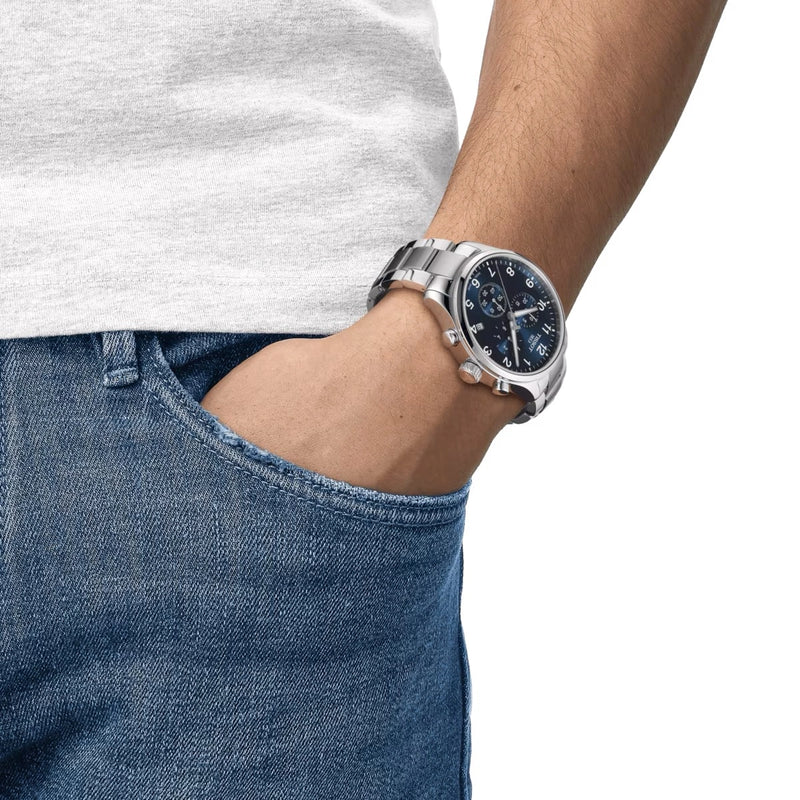 Tissot Chrono XL Classic Quartz Blue Dial Watch