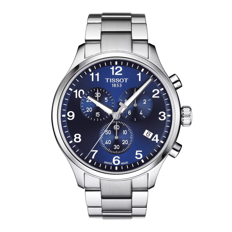 Tissot Chrono XL Classic Quartz Blue Dial Watch