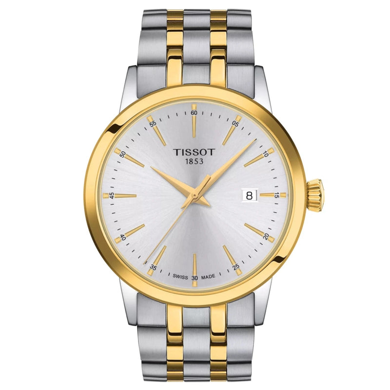 Tissot Classic Dream Quartz Bi-Metal Silver Dial Watch