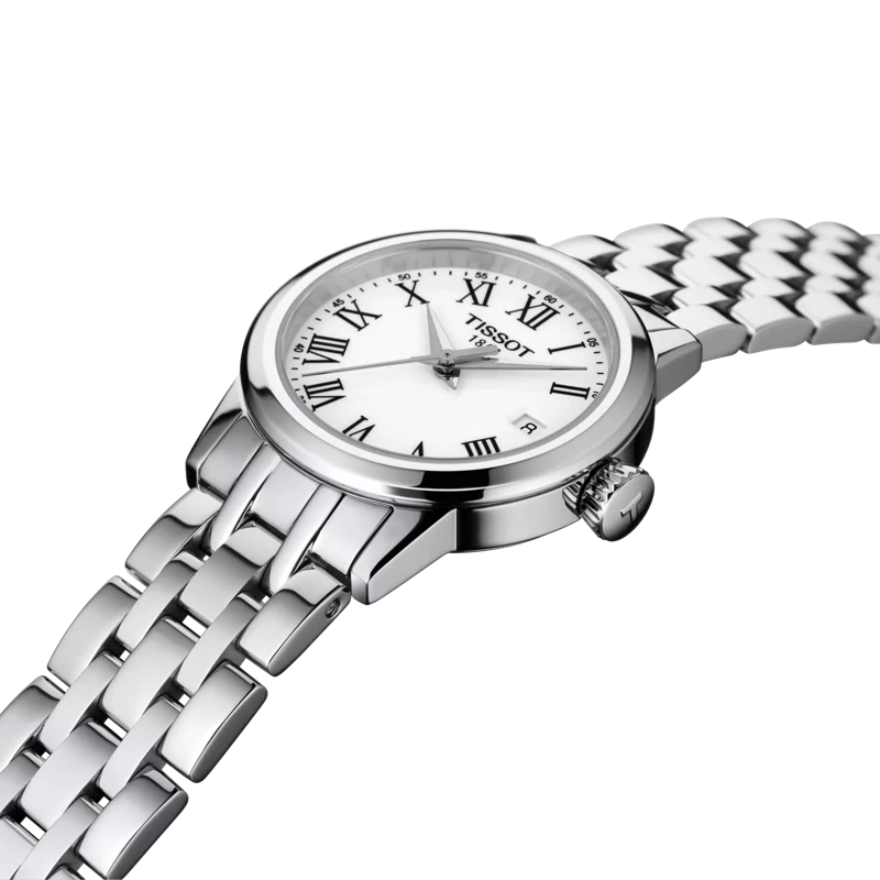 Tissot Classic Dream Lady Quartz Stainless Steel White Dial Watch
