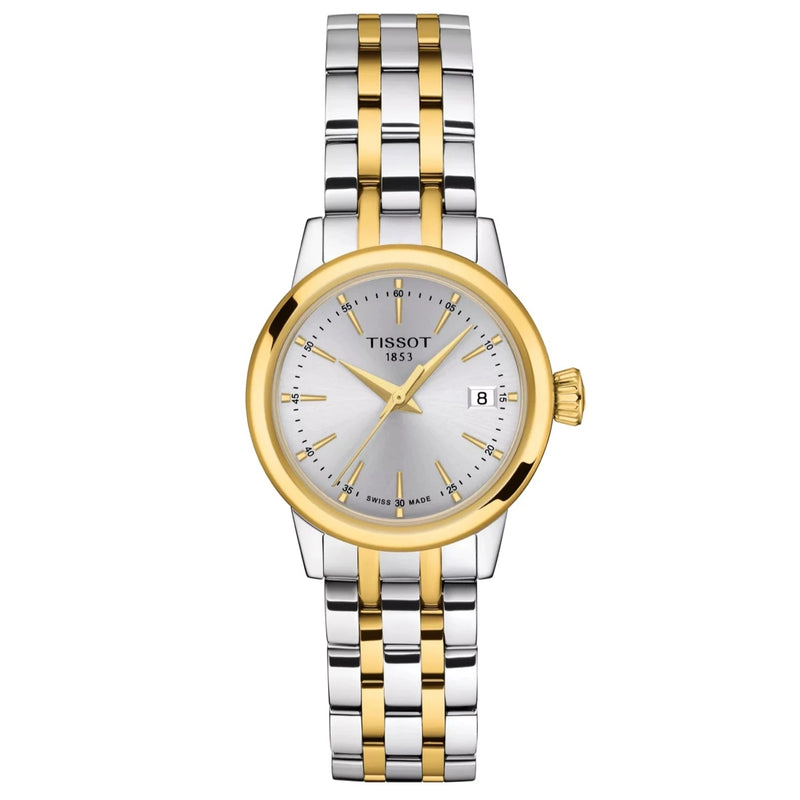 Tissot Classic Dream Lady Quartz Bi-Metal Silver Dial Watch