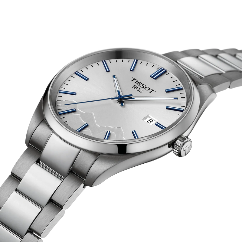 Tissot PR 100 Jungfraubahn Quartz 40mm Silver Watch