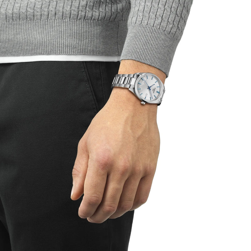 Tissot PR 100 Jungfraubahn Quartz 40mm Silver Watch