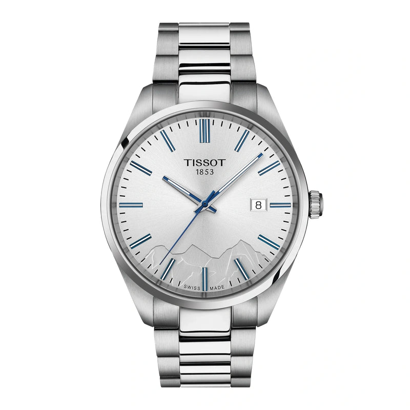 Tissot PR 100 Jungfraubahn Quartz 40mm Silver Watch