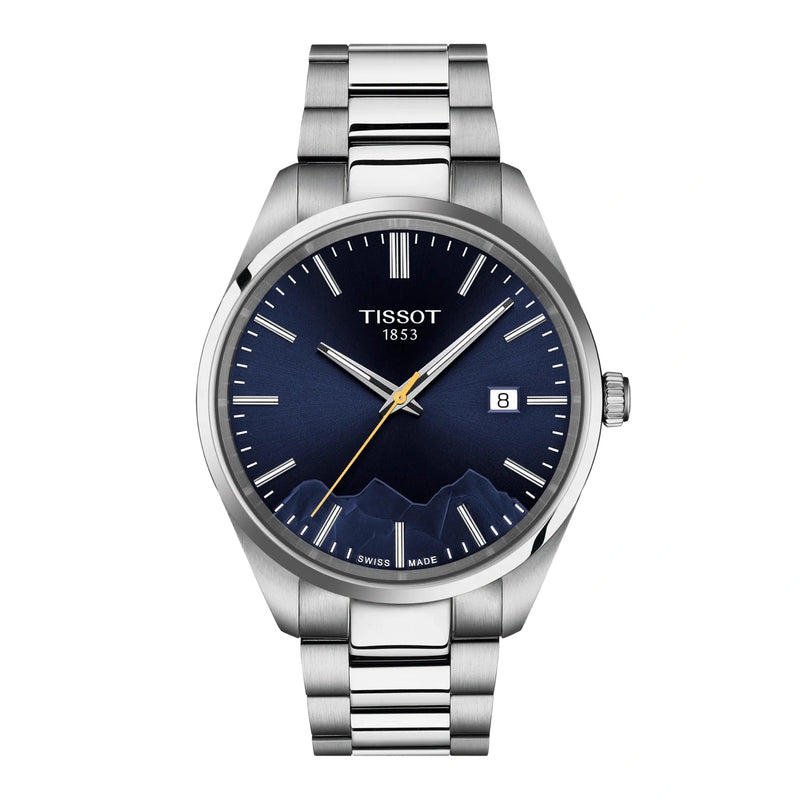 Tissot PR 100 Jungfraubahn Quartz 40mm Blue Dial Watch