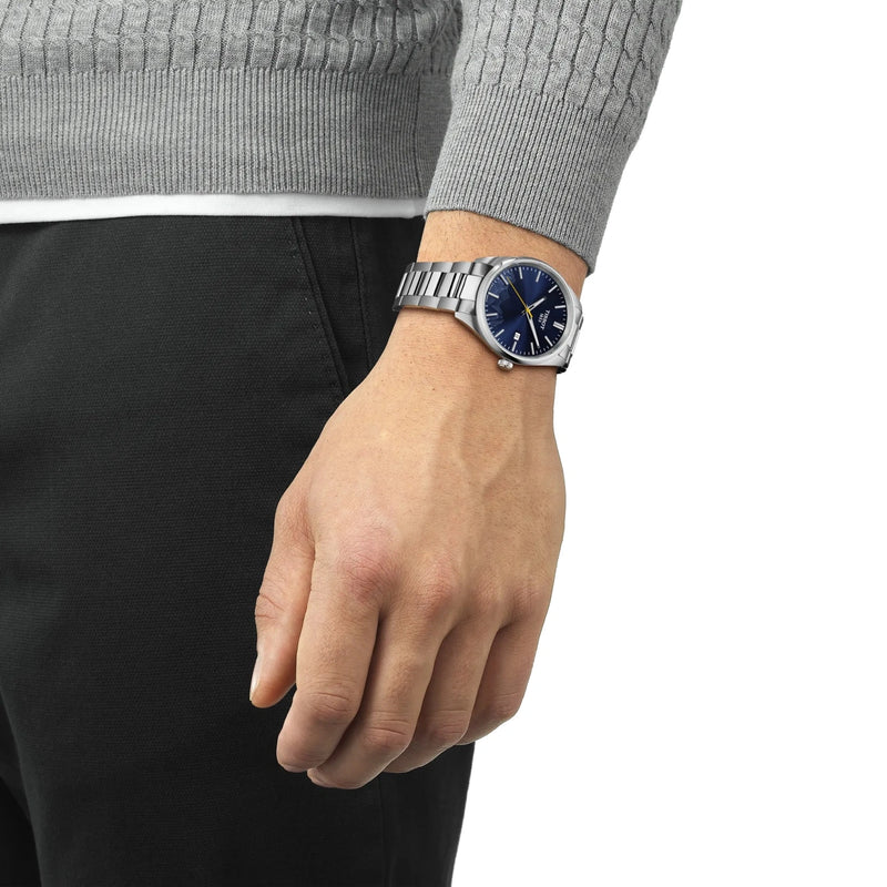 Tissot PR 100 Jungfraubahn Quartz 40mm Blue Dial Watch