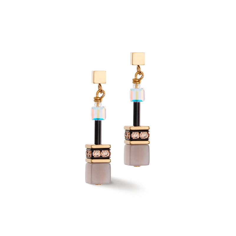 GeoCUBE Iconic Precious Earrings Brown