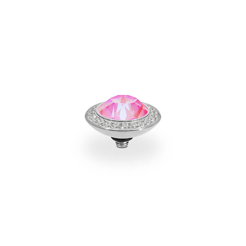 Tondo Deluxe Silver and Lotus Pink Delite Ring Gem Top, 13mm