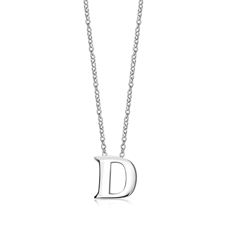 Sterling Silver Initial 'D' Necklace