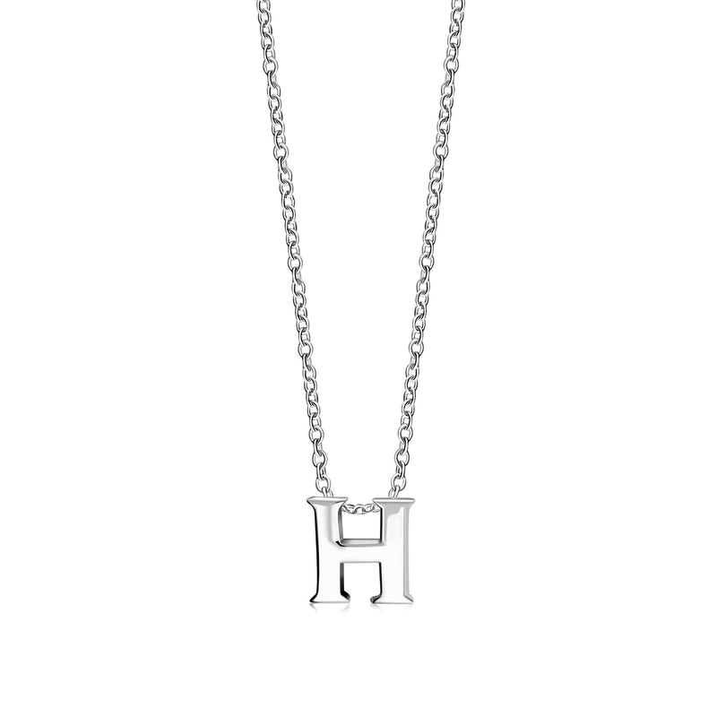 Sterling Silver Initial 'H' Necklace