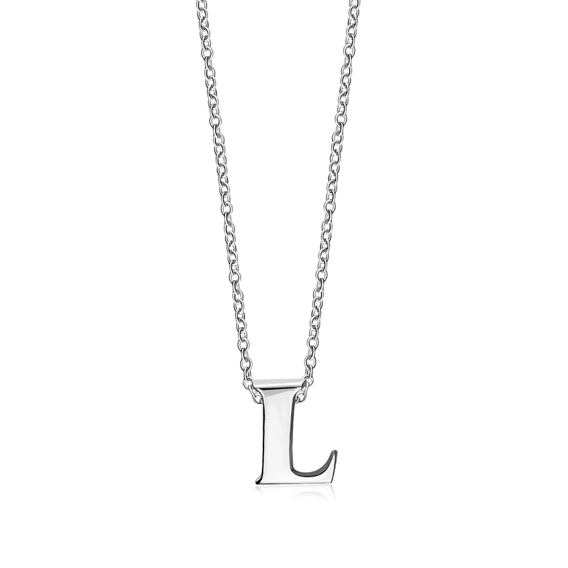 Sterling Silver Initial 'L' Necklace