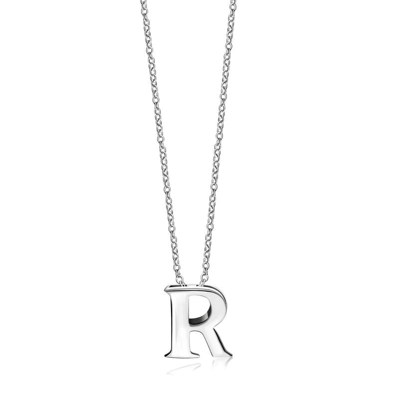 Sterling Silver Initial 'R' Necklace