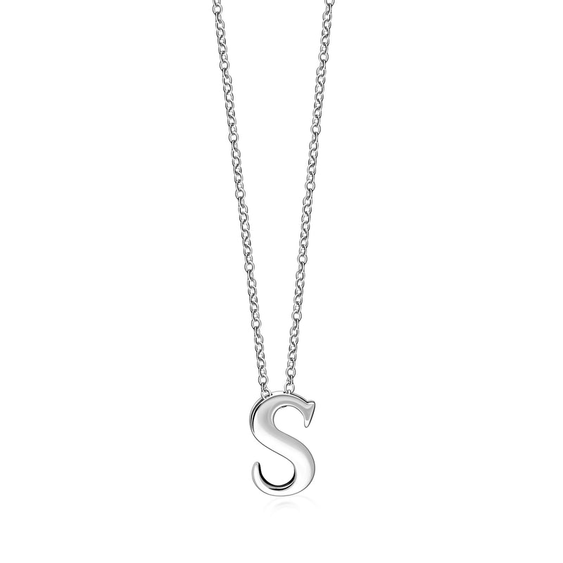 Sterling Silver Initial 'S' Necklace