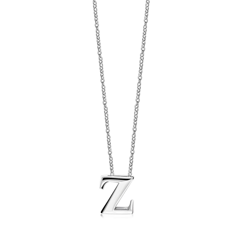 Sterling Silver Initial 'Z' Necklace