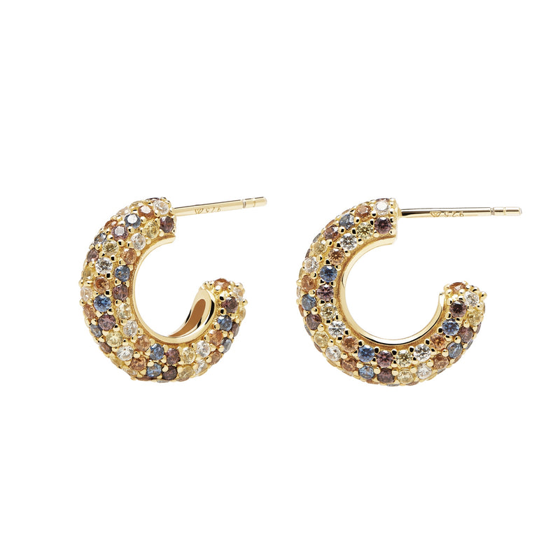 18ct Yellow Gold Vermeil Tiger Earrings