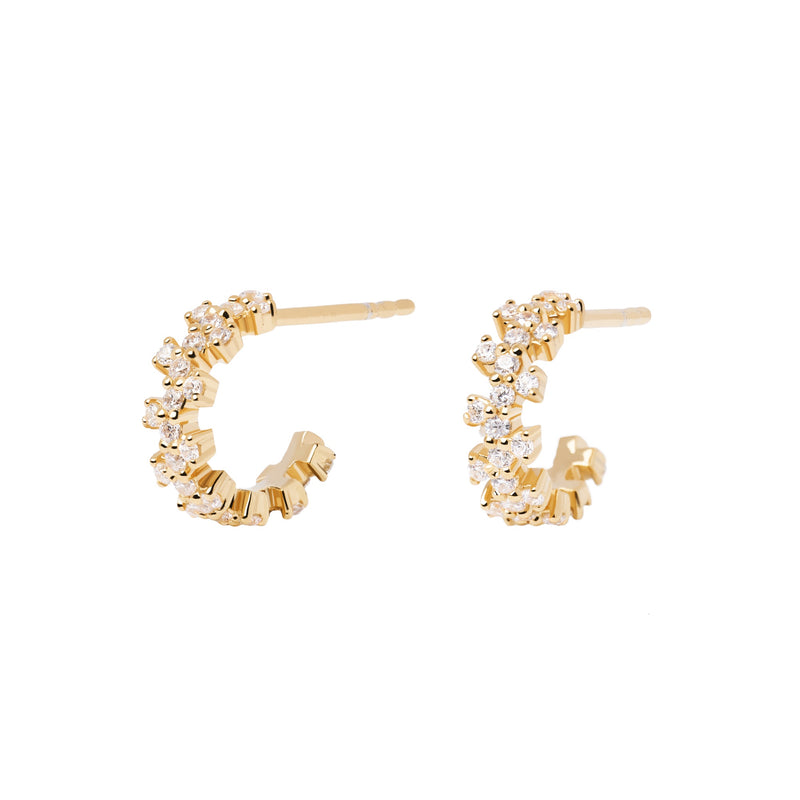 18ct Yellow Gold Vermeil Little Crown Earrings