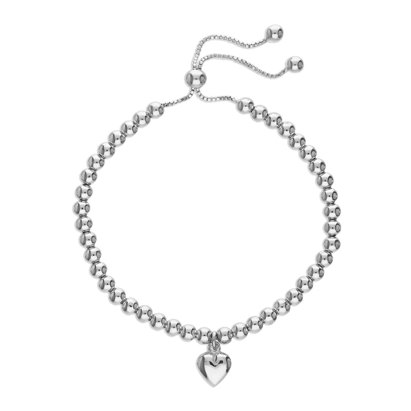 Sterling Silver Petite Heart Bracelet