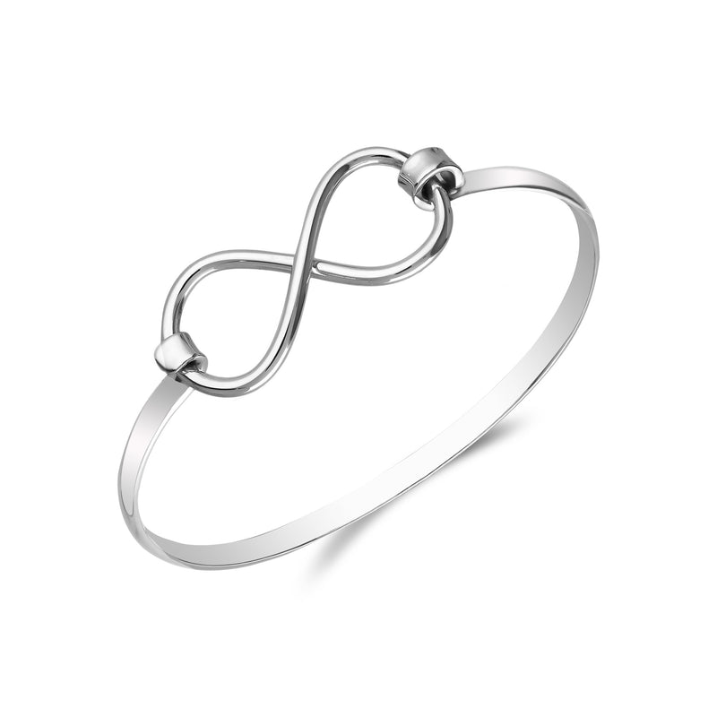 Sterling Silver Infinity Bangle