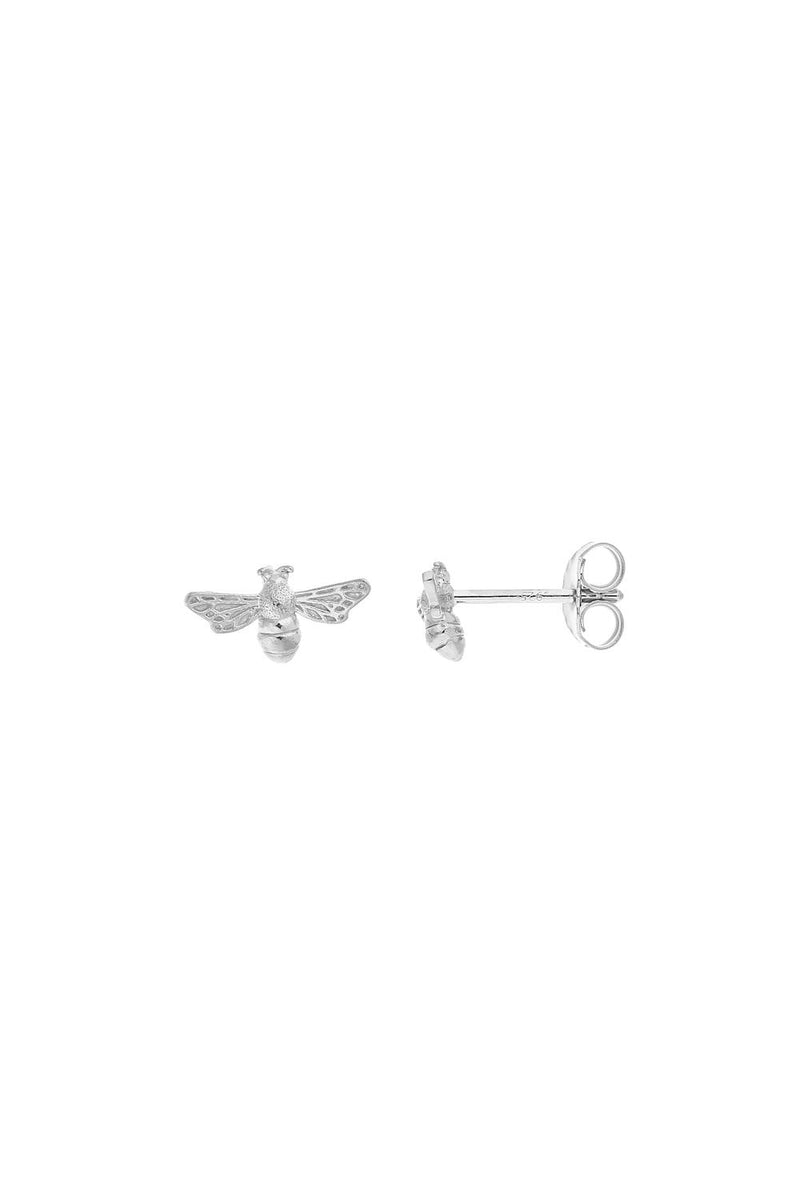 Sterling Silver Dinky Bee Stud Earrings