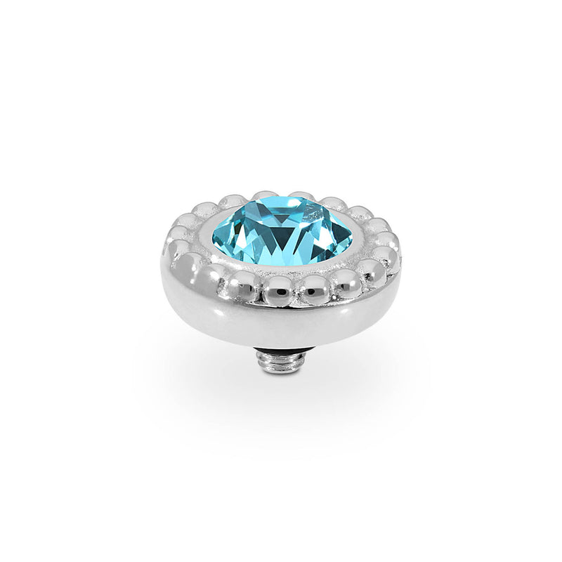 Ghiare and Light Turquoise Ring Gem Top 11mm