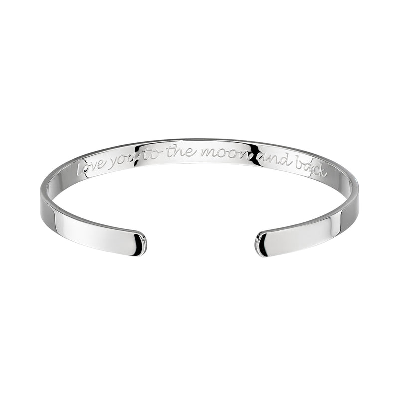 Neoma - Open Bangle "love you to the moon and back"