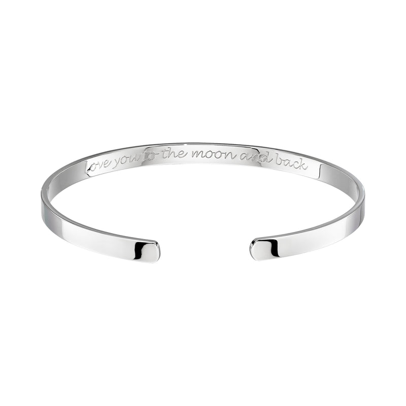 Selene - Adult Bangle "love you to the moon and back"