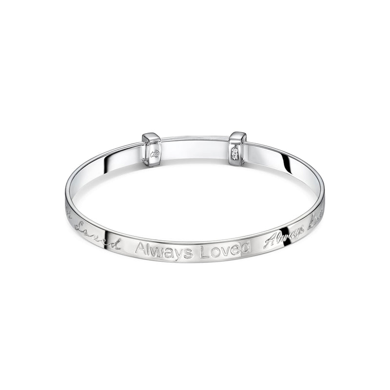 Evelyn - Christening Bangle "Always Loved"