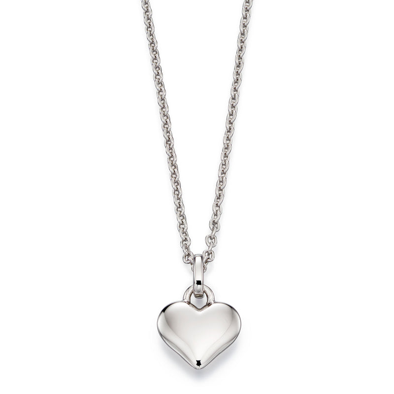Mia - Plain Small Heart Pendant and Chain
