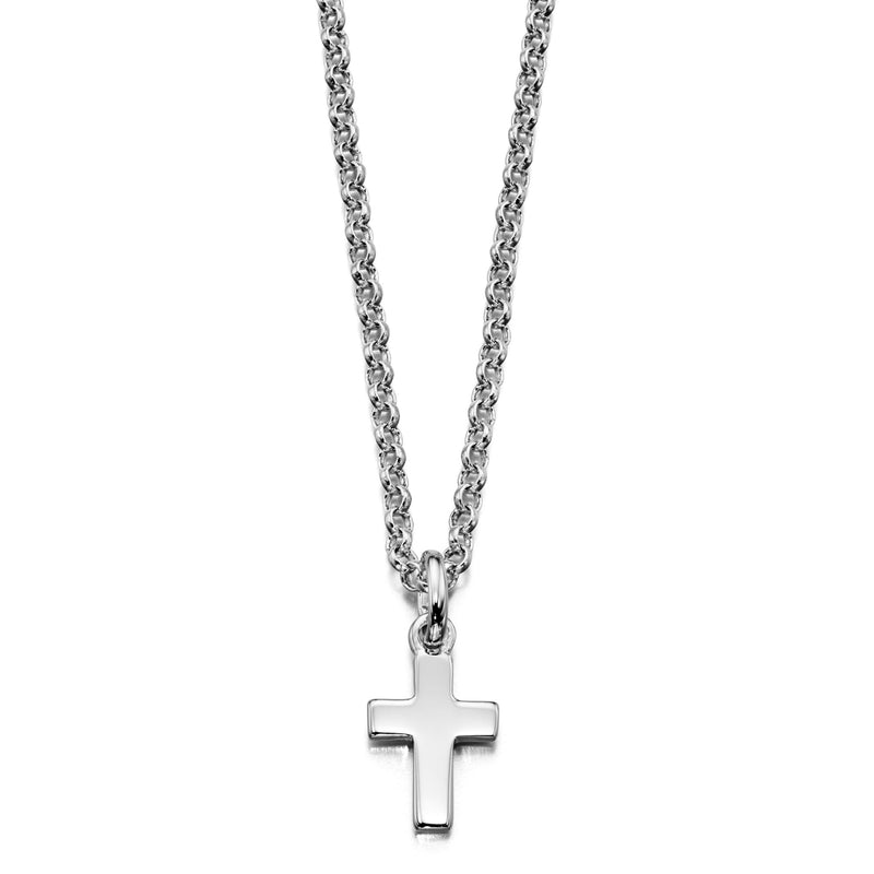 Kaia - Plain Small Cross Pendant and Chain