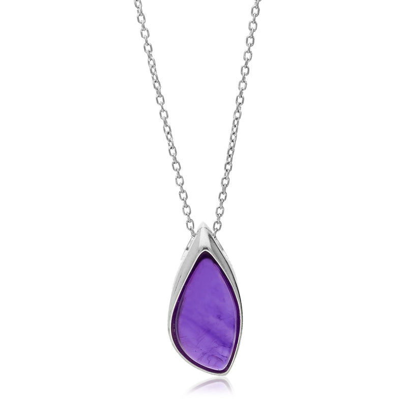 Sterling Silver Amethyst Designer Pendant