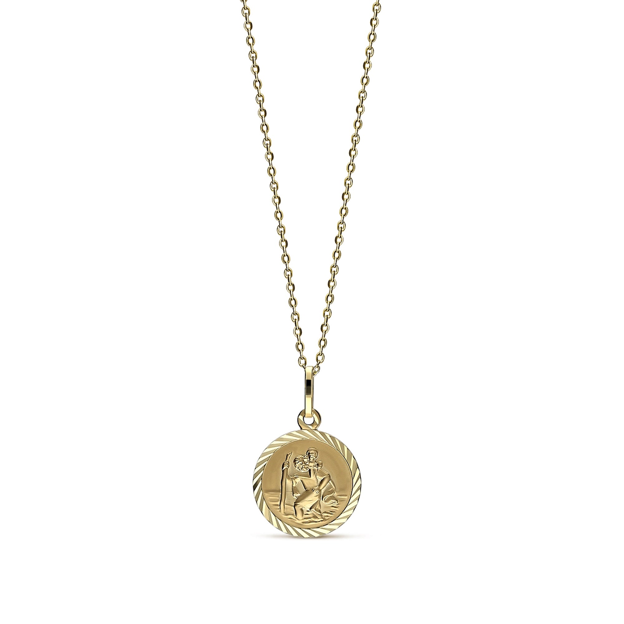 9ct Gold Small St. Christopher Pendant