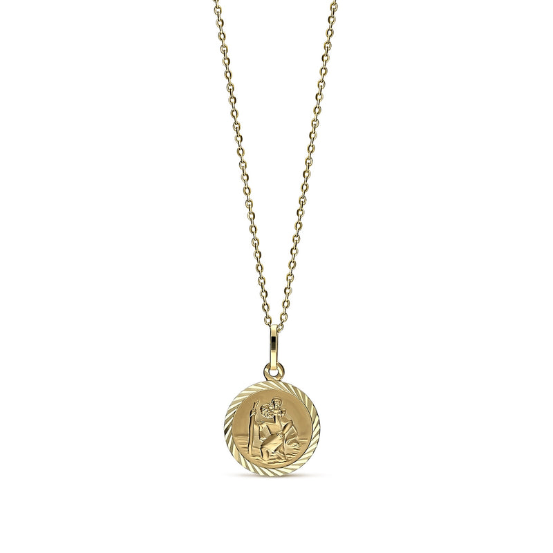 9ct Gold Small St. Christopher Pendant