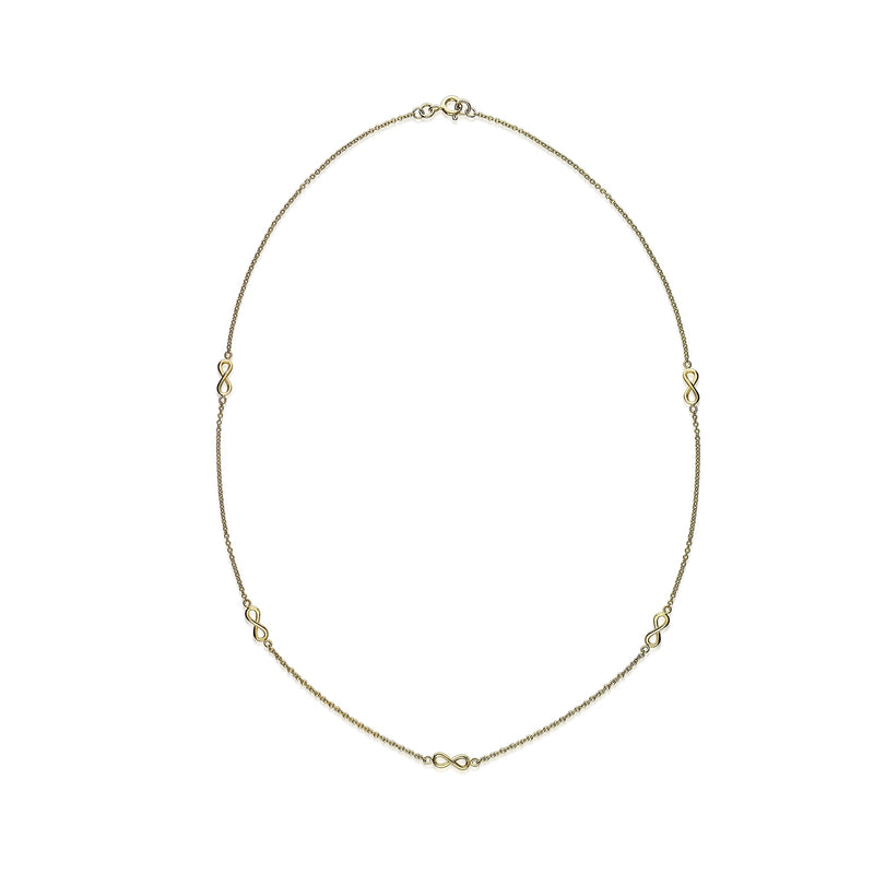 9ct Gold Multi-Infinity Necklace