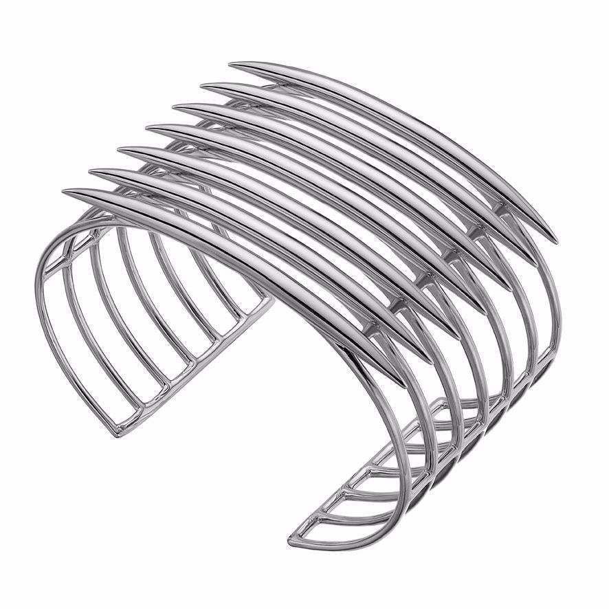 Silver Quill Cuff Bangle