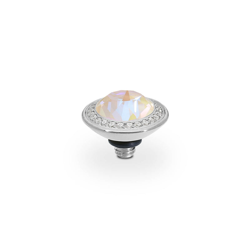 Tondo Deluxe and Ivory Cream Delite Ring Gem Top 9mm