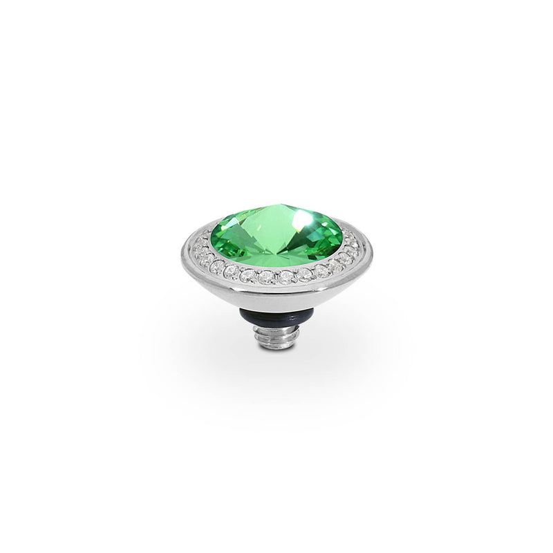 Tondo Deluxe and Peridot Ring Gem Top 9mm
