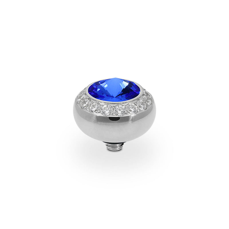 Tondo Deluxe and Sapphire Crystal Ring Gem Top  10mm