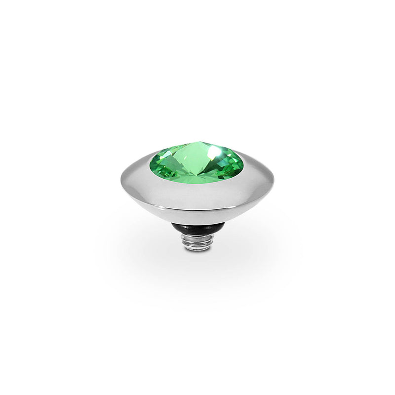 Tondo and Peridot Ring Gem Top 11mm