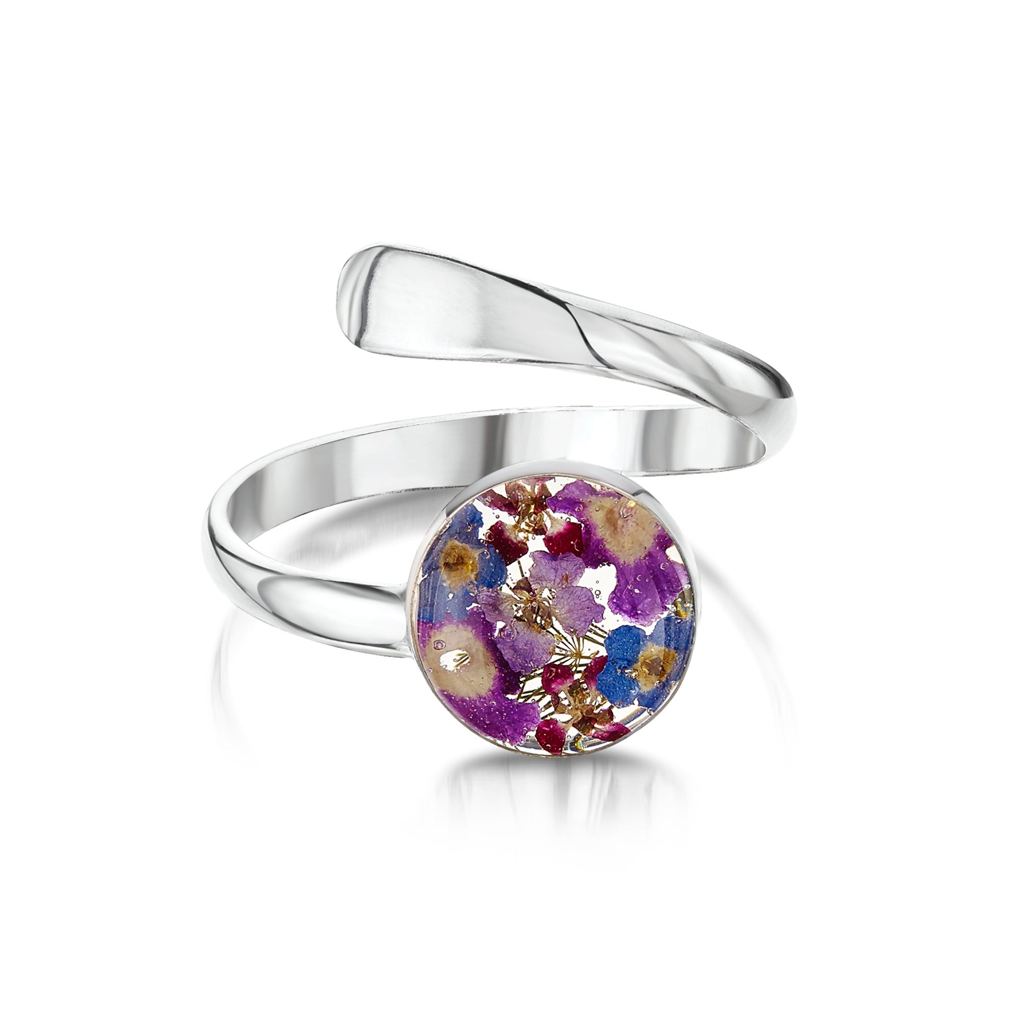 Sterling Silver Purple Haze Adjustable Ring