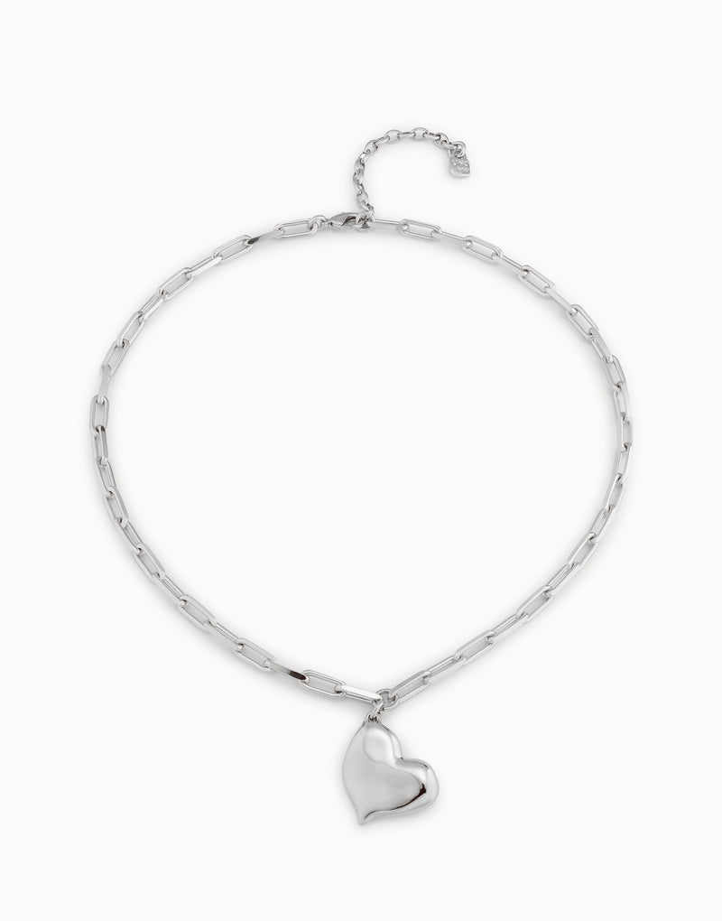 Silver Heartbeat Necklace