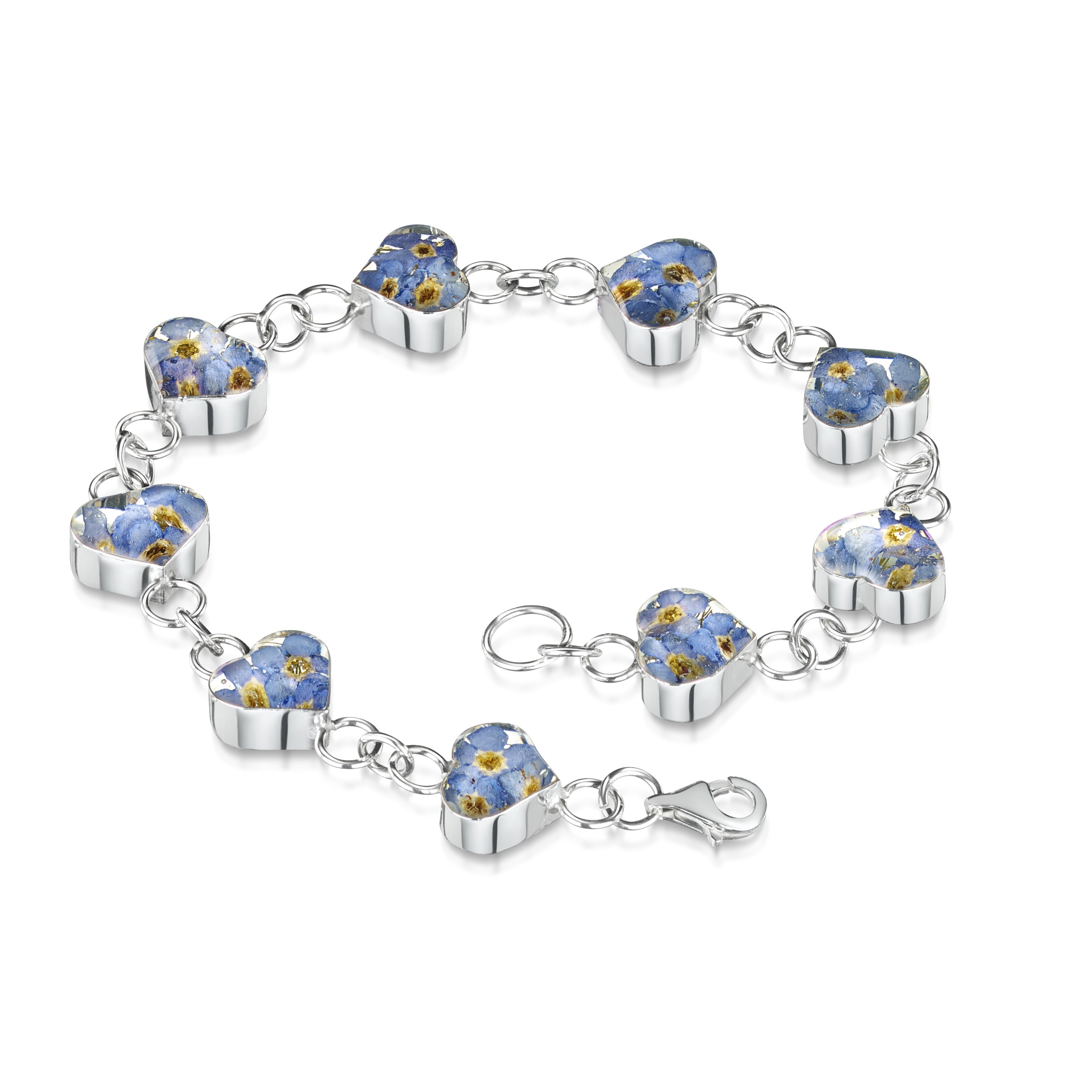 Sterling Silver Forget Me Not Bracelet